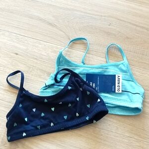 New Old Navy girls Cami bras size 8